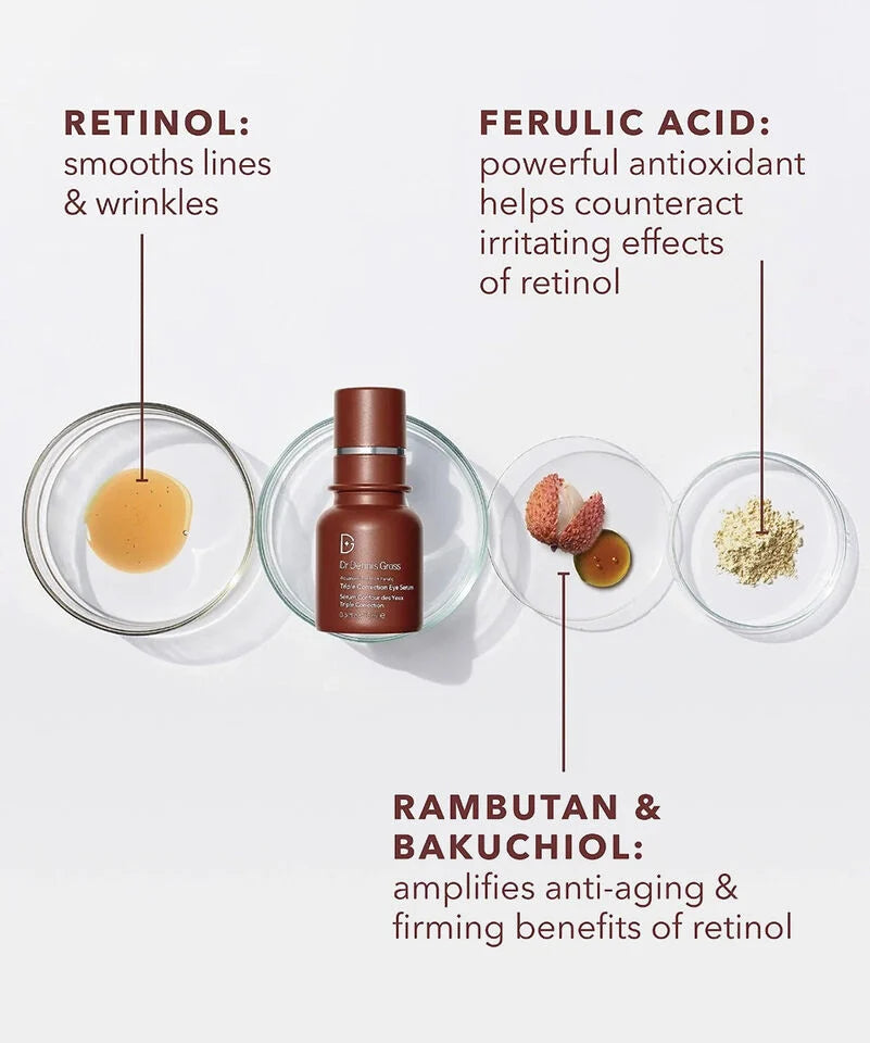 Dr Dennis Gross Advanced Retinol + Ferulic Triple Correction Eye Serum