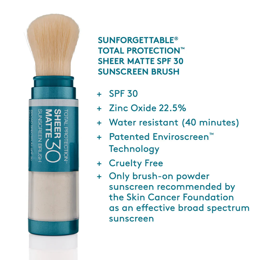 Colorescience Sunforgettable Total Protection Sheer Matte SPF 30 Sunscreen Brush