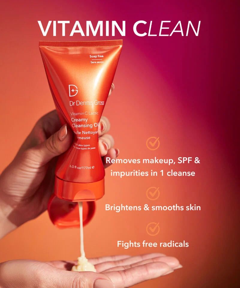Dr Dennis Gross Vitamin C Lactic Creamy Cleansing Oil